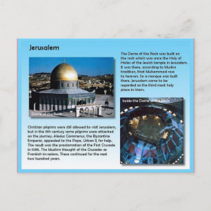 Postal Religión, peregrinos a Jerusalén