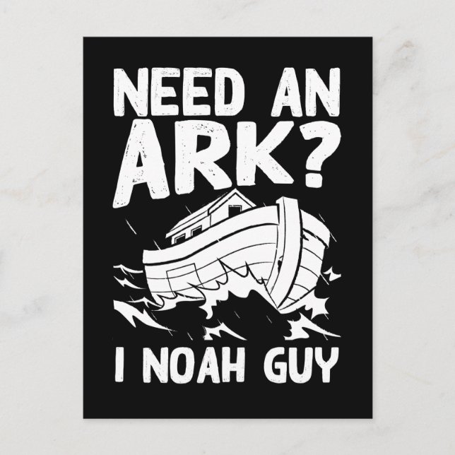 Postal Religious Pun Christian Noah Ark (Anverso)