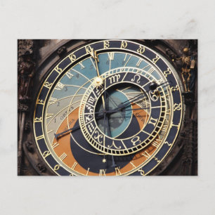 Postal Reloj Astronómico En Praque
