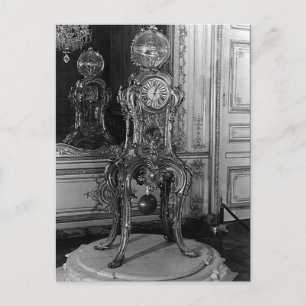 Postal Reloj astronómico Vintage Paris Palace Versailles