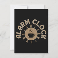 RELOJ DE ALARMA RETRO AMANTE DEL CAFÉ DE LA MAÑANA