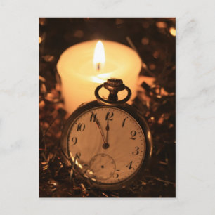 Postal reloj de bolsillo vintage