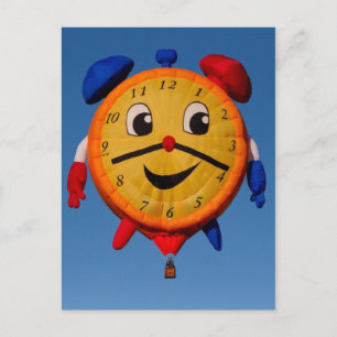 Postal Reloj de forma de globos 6268