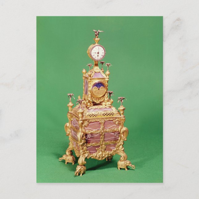 Postal Reloj de gabinete, c.1766 (Anverso)
