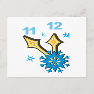 Postal Reloj de invierno