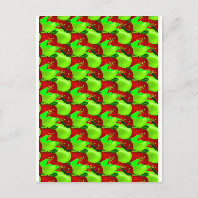 Postal Reloj de manzanas (Anverso)