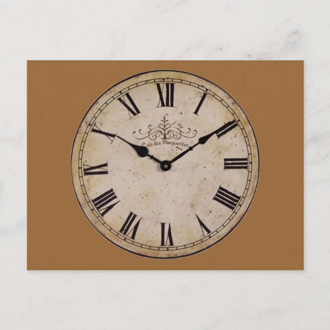 Postal Reloj de pared de vintage (Anverso)