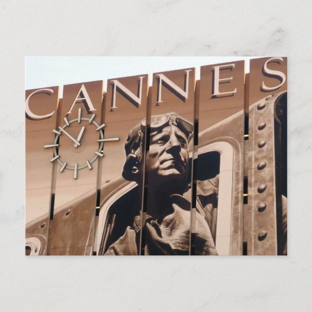 Postal reloj de películas de cannes (Anverso)