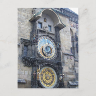 Postal reloj de praga