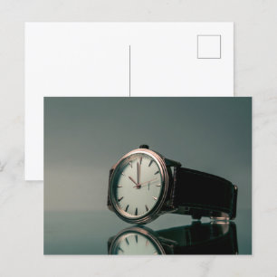 Postal Reloj de pulsera elegante, arte refinado