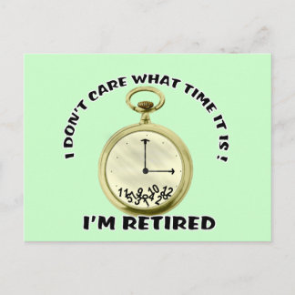 Postal Reloj de retirada