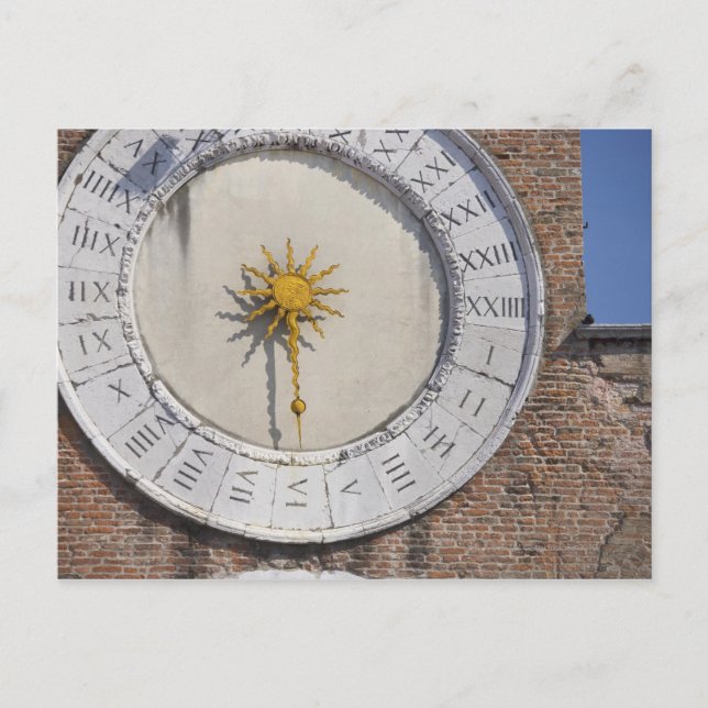 Postal Reloj de San Giacomo di Rialto San Polo Venecia (Anverso)