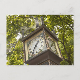 Postal Reloj de vapor en el barrio de Gastown