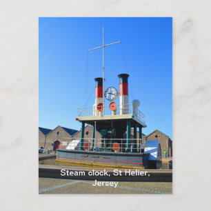 Postal Reloj de vapor en St Helier, Jersey