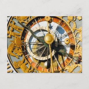 Postal Reloj decorativo, Ayuntamiento de Oslo