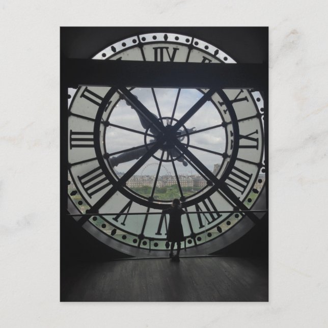 Postal Reloj del Museo de Orsay de París (Anverso)
