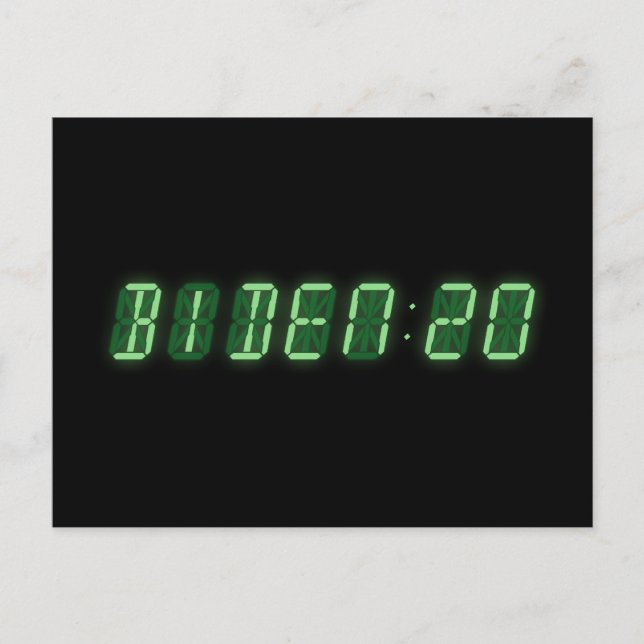 Postal Reloj digital Joe Biden 2020 (Anverso)