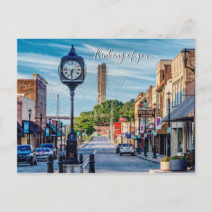 Postal Reloj En El Centro De Cabo Girardeau Pensando En T