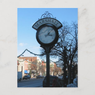 Postal Reloj, Marshall céntrico, Michigan