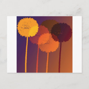 Postal relojes dandelion