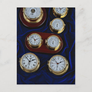 Postal Relojes marítimos y barómetros valiosos