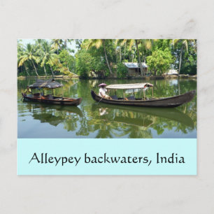 Postal Remansos de Alleypey, la India