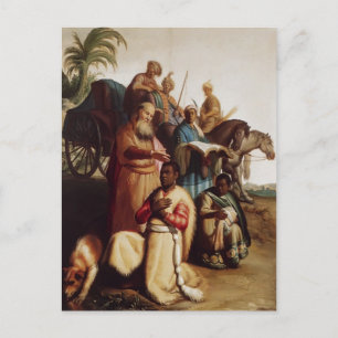 Postal Rembrandt- El Bautismo Del Eunuco