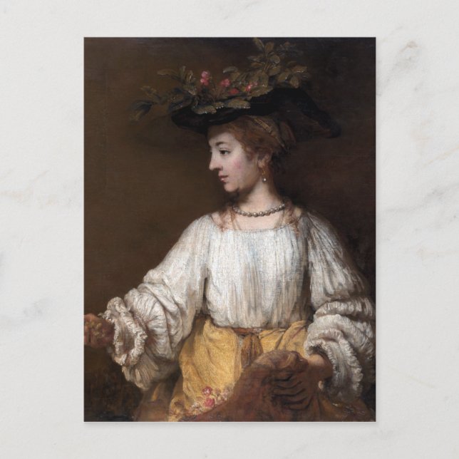 Postal Rembrandt Flora (Anverso)