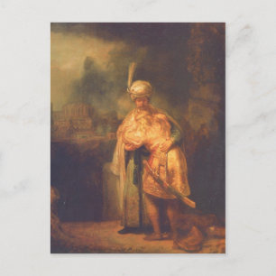 Postal Rembrandt Harmensz. van Rijn Davids Abschied von J