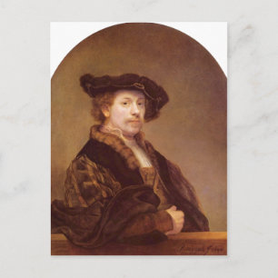 Postal Rembrandt Harmensz. van Rijn Selbstportr?t 1640 Te