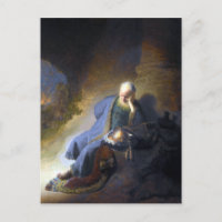 Rembrandt Jeremiah lamenta la destrucción