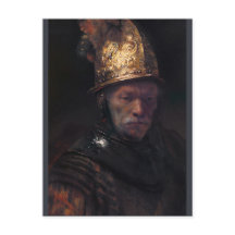 Rembrandt Man con el casco dorado ca 1650