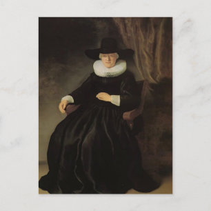 Postal Rembrandt: Maria Bockennolle, esposa de Johannes