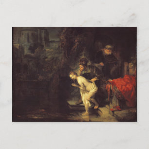 Postal Rembrandt Susanna y los mayores
