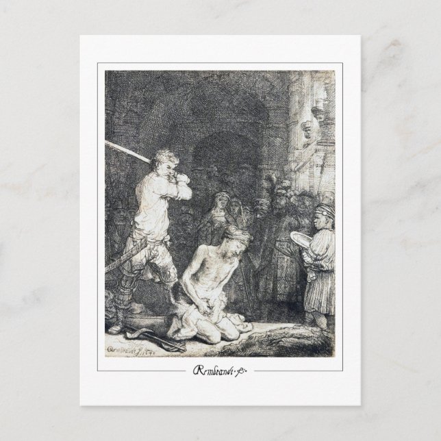 Postal Rembrandt van Rijn #247 - Bella Artes (Anverso)