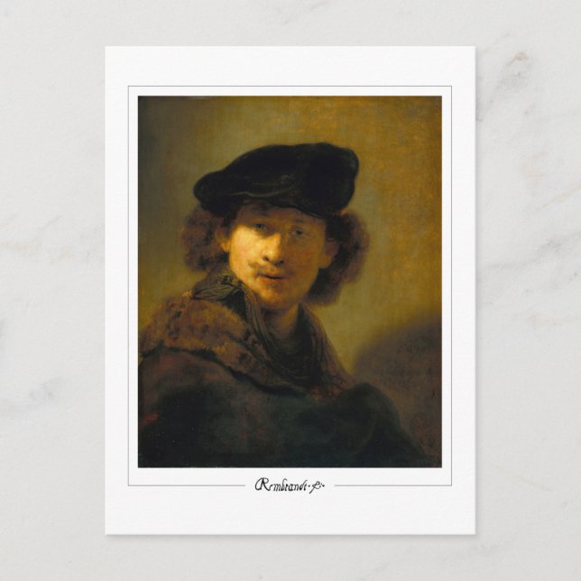 Postal Rembrandt van Rijn #24 - Bella Artes (Anverso)