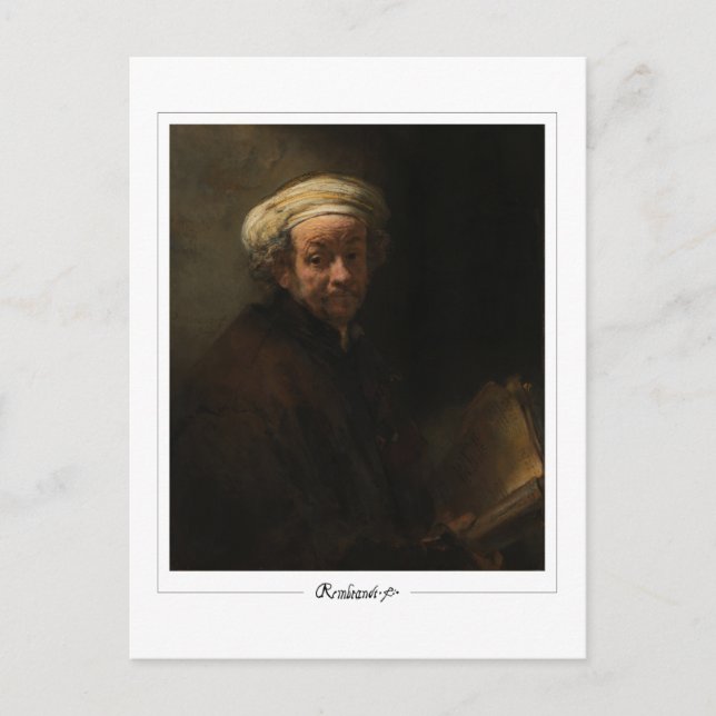 Postal Rembrandt van Rijn #373 - Bella Artes (Anverso)
