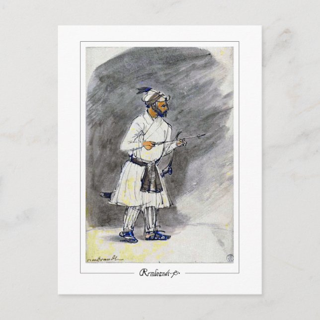 Postal Rembrandt van Rijn #381 - Bella Artes (Anverso)