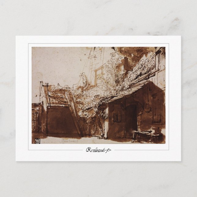 Postal Rembrandt van Rijn #464 - Bella Artes (Anverso)