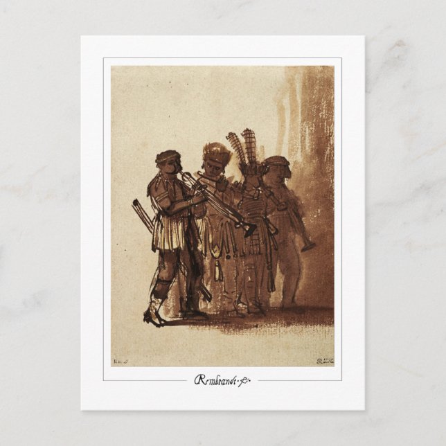 Postal Rembrandt van Rijn #533 - Bella Artes (Anverso)