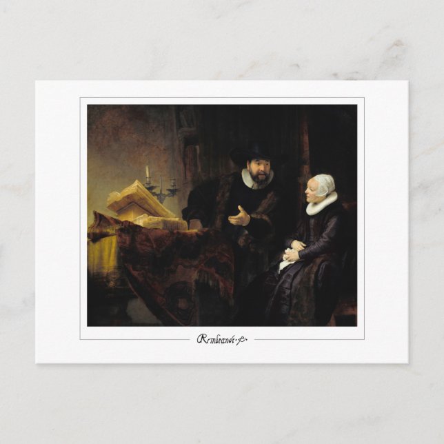 Postal Rembrandt van Rijn #669 - Bella Artes (Anverso)
