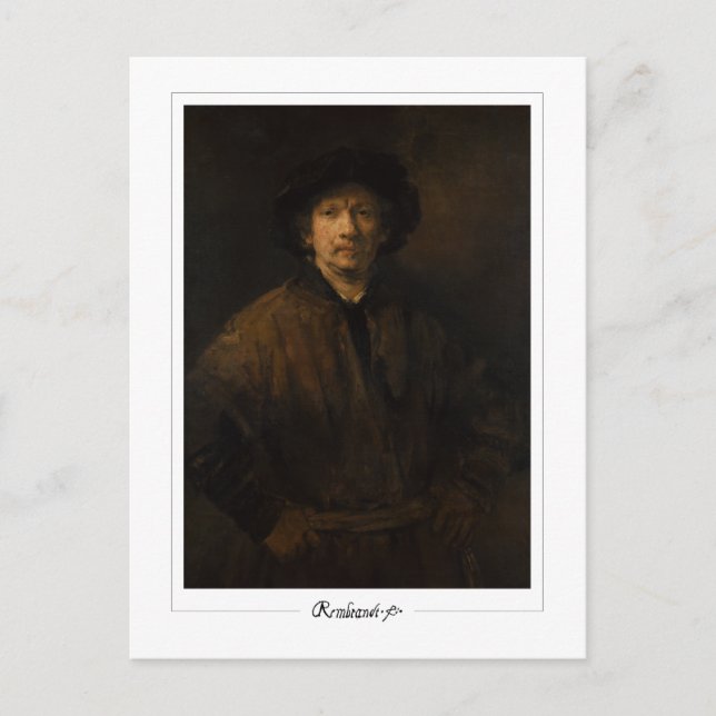 Postal Rembrandt van Rijn #680 - Bella Artes (Anverso)