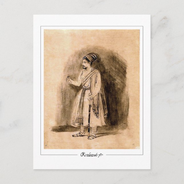 Postal Rembrandt van Rijn #681 - Bella Artes (Anverso)