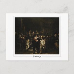 Postal Rembrandt van Rijn #701 - Arte