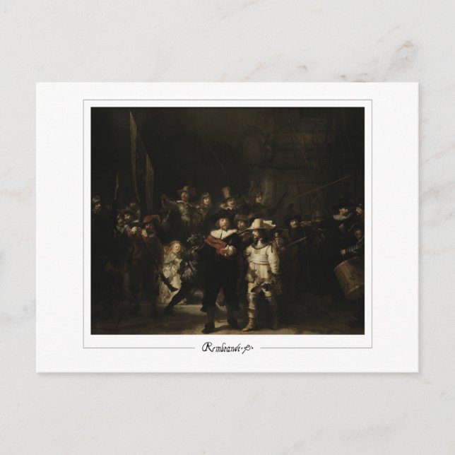 Postal Rembrandt van Rijn #701 - Bella Artes (Anverso)