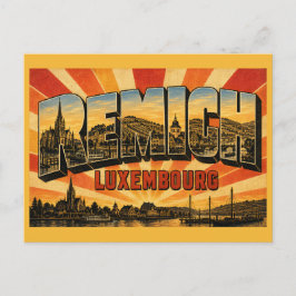 Postal Remich Luxemburgo Mosela Pueblo Vinícola