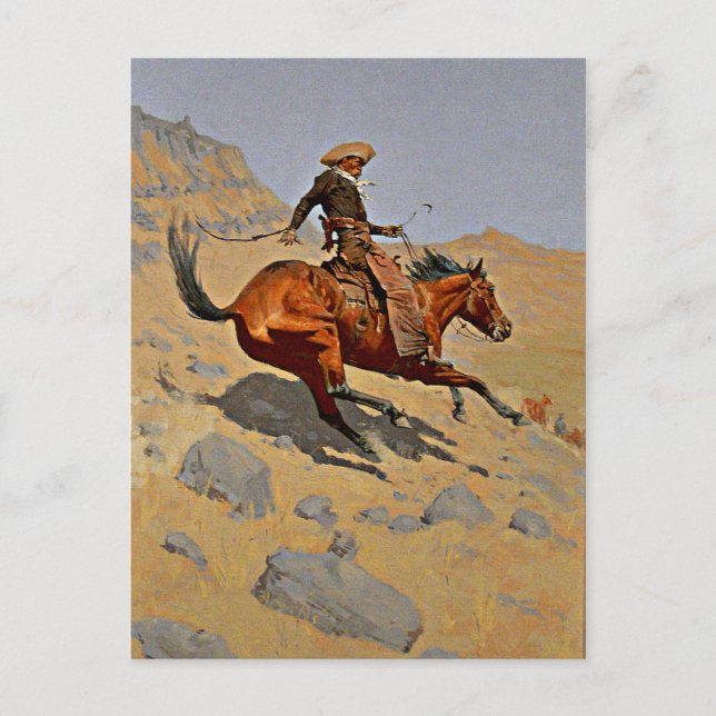 Postal Remington - The Cowboy, 1902 (Anverso)