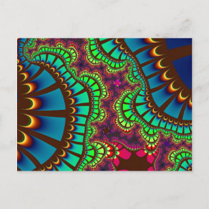 Postal Remix del arcoiris de otoño