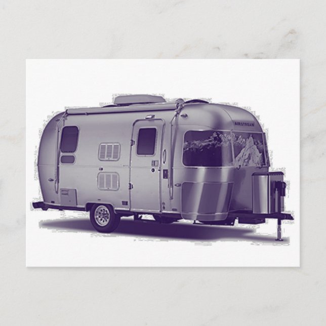 Postal Remolque morado (Anverso)