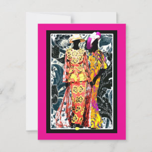 Postal Renacimiento del Harlem Art Deco de los años 20